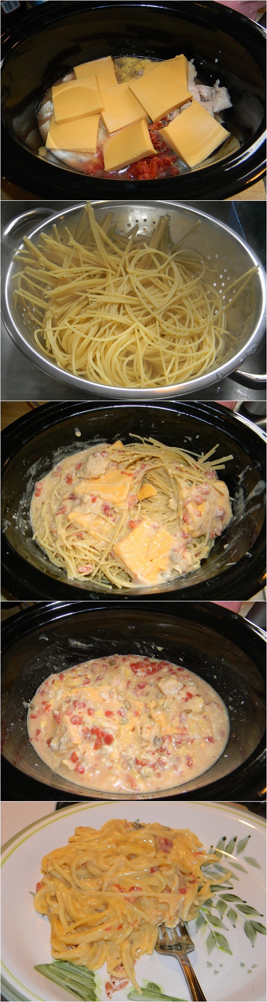 Crock pot Cheesy Chicken Spaghetti Recipe Quick & Easy