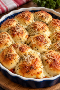 Homemade cheesy stuffed pizza bites baked with Parmesan, garlic and Italian herbs
